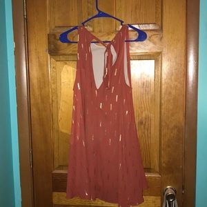 Beautiful never worn burnt orange and gold dress